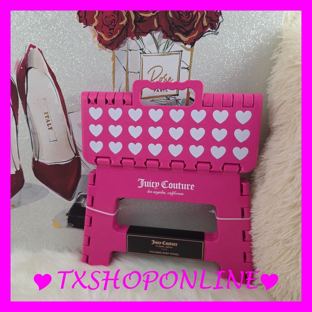 💕💕Juicy Couture Home Folding Step Stool 💕💕 NWT - Picture 2 of 6